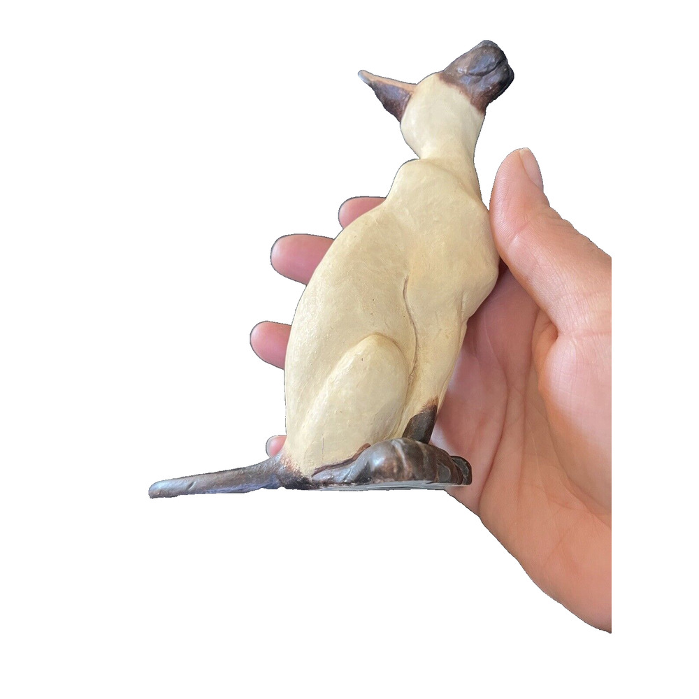 Rare Siamese Cat Figure Sculpture By Border Fine Arts Enesco A8547 Original BOX - Picture 10 of 10
